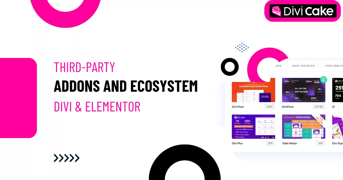 Evaluation of Elementor’s expansive third-party ecosystem with tools like Crocoblock and PowerPack versus Divi’s exclusive addons like Bloom and Monarch for extended website functionality.
