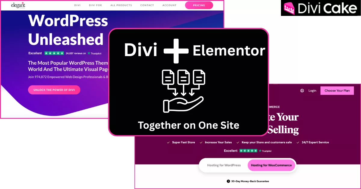 Explanation of potential conflicts when using Divi and Elementor together, including CSS clashes and performance issues, with a recommendation to choose one builder for optimal WooCommerce site functionality.