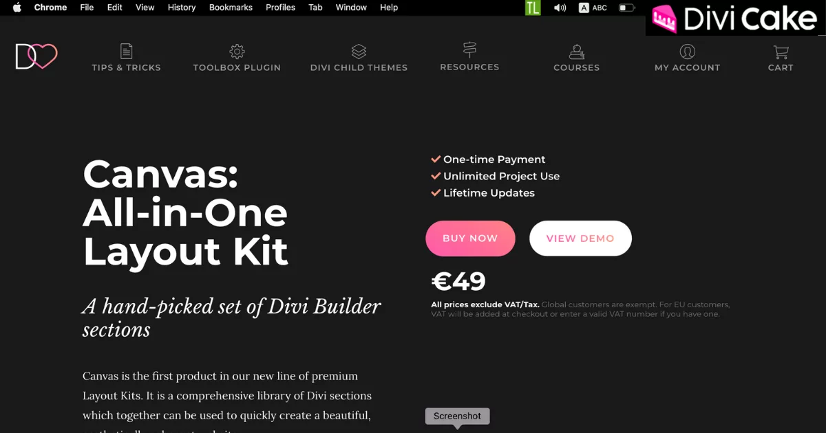 Elegant and responsive Divi Lover Canvas layout kit displaying customizable website sections designed by Ania Romańska for modern, user-friendly web design.