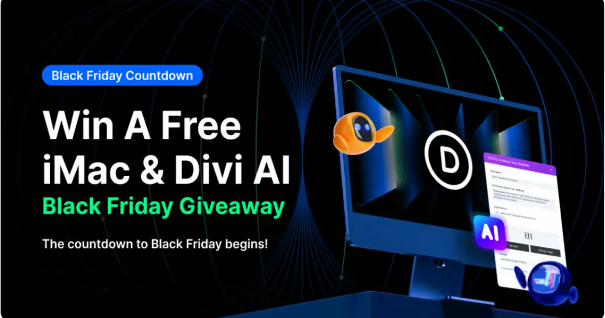 Divi Elegant theme free iMac opportunity