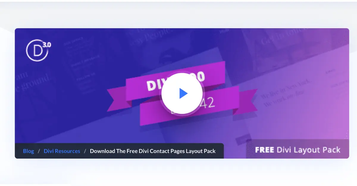Free Divi Contact Pages Layout Pack for contact forms, business inquiries, and service websites