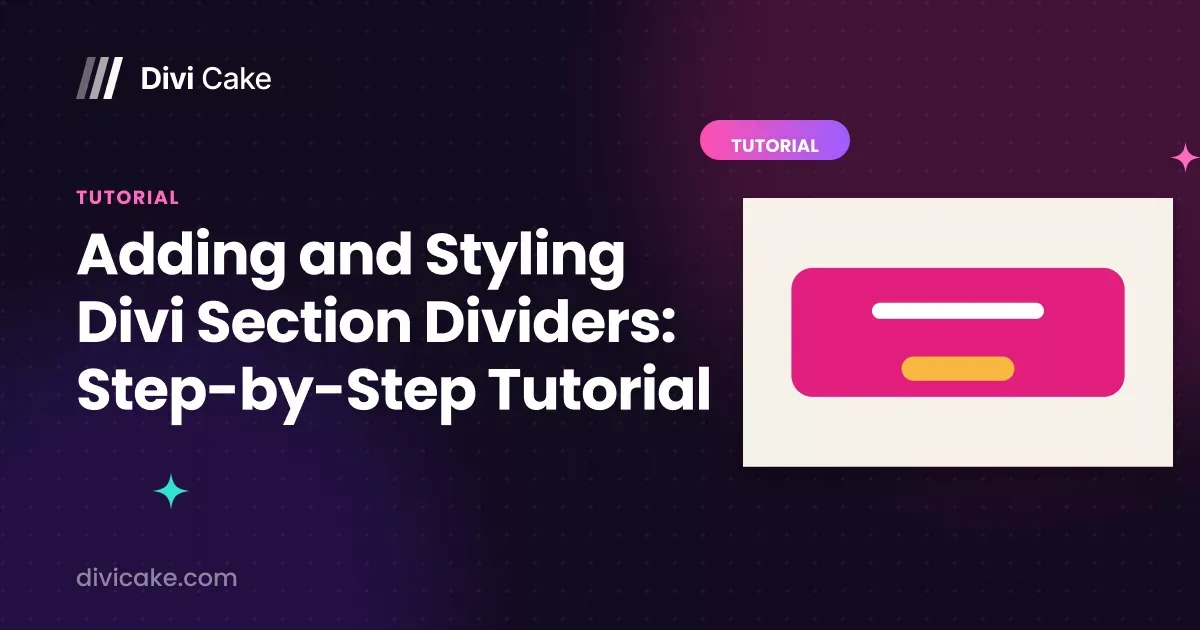 Adding and Styling Divi Section Dividers: Step-by-Step Tutorial