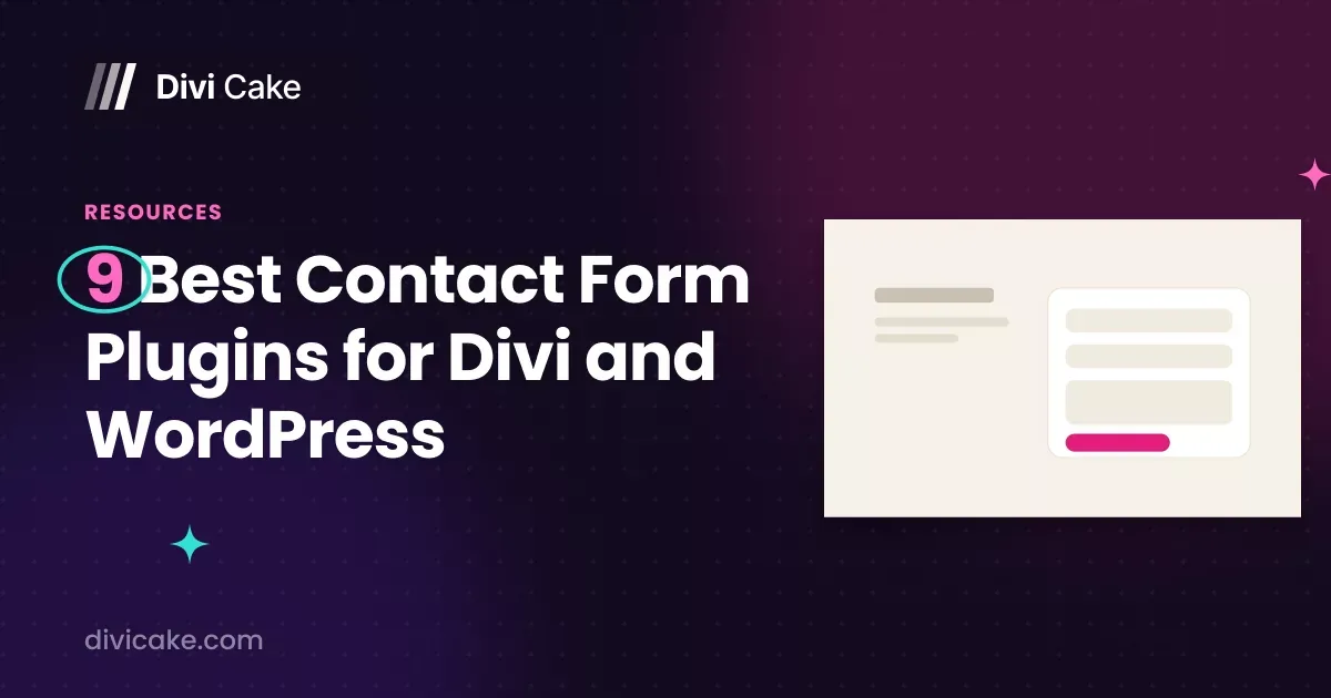 9 Best Contact Form Plugins for Divi and WordPress
