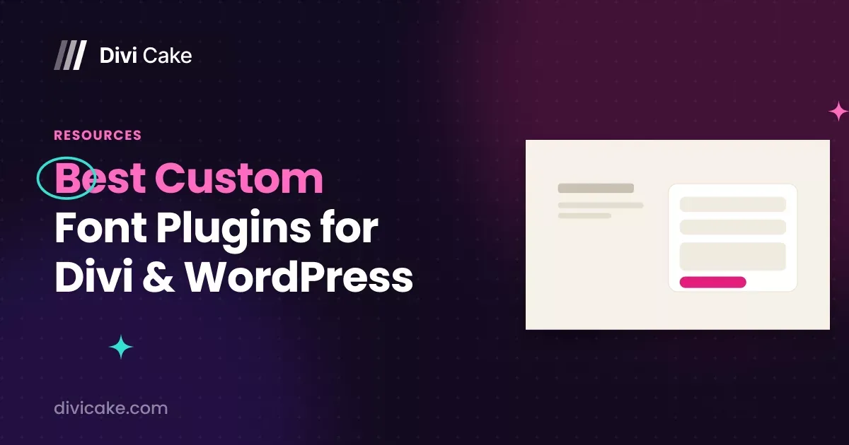 Best Custom Font Plugins for Divi & WordPress