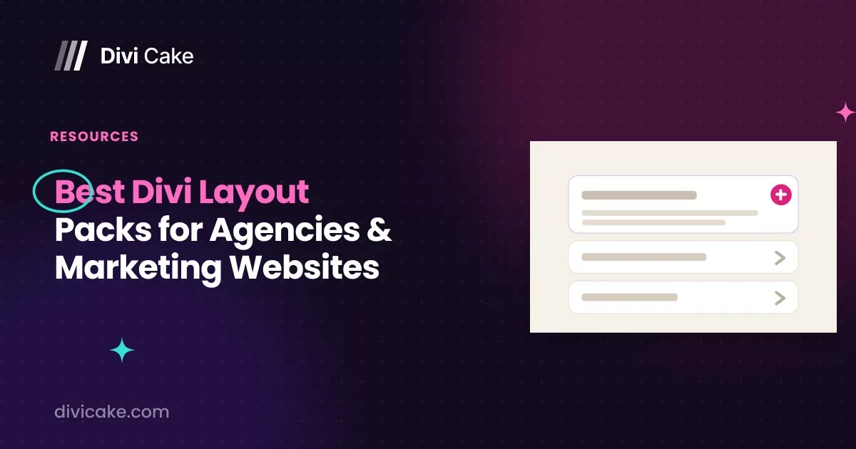 Best Divi Layout Packs for Agencies & Marketing Websites