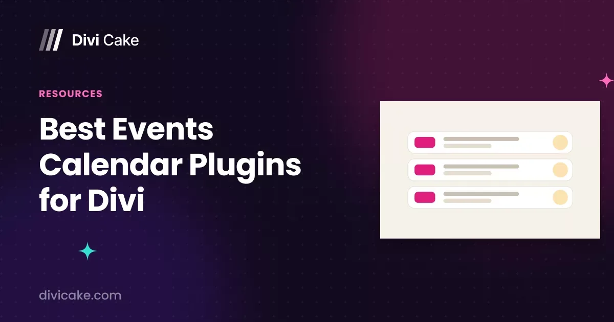 Best Events Calendar Plugins for Divi