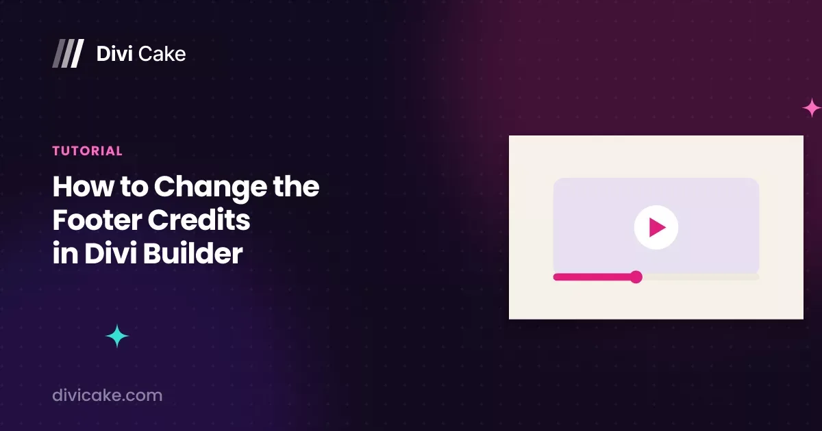 How to Change the Footer Credits in Divi Builder