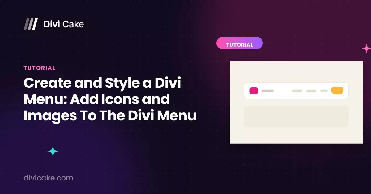 Create and Style a Divi Menu: Add Icons and Images To The Divi Menu