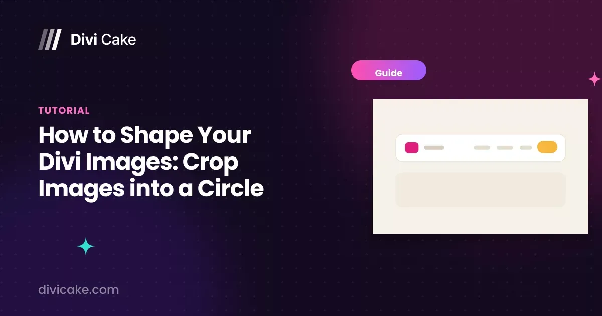 How to Shape Your Divi Images: Crop Images into a Circle