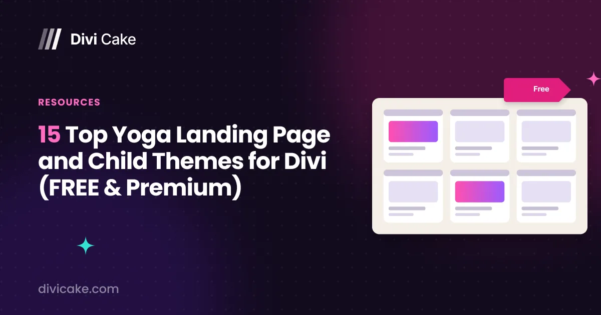 15 Top Yoga Landing Page and Child Themes for Divi (FREE & Premium)