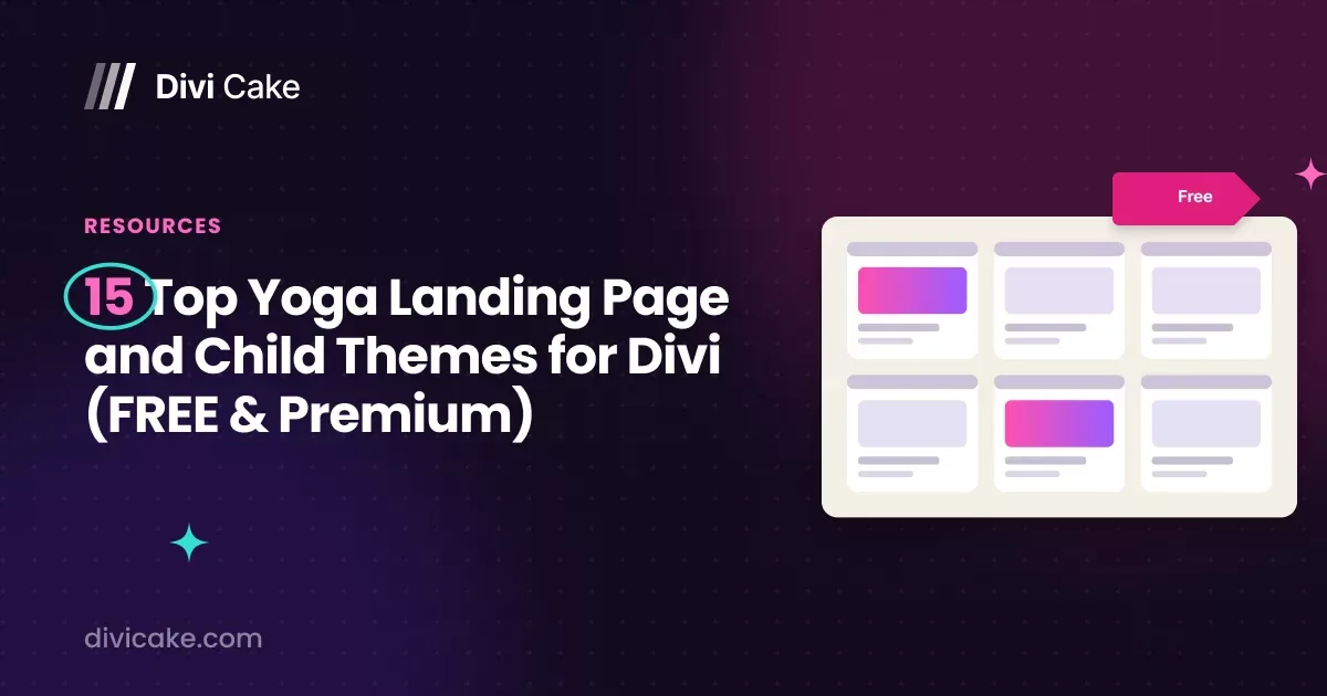15 Top Yoga Landing Page and Child Themes for Divi (FREE & Premium)