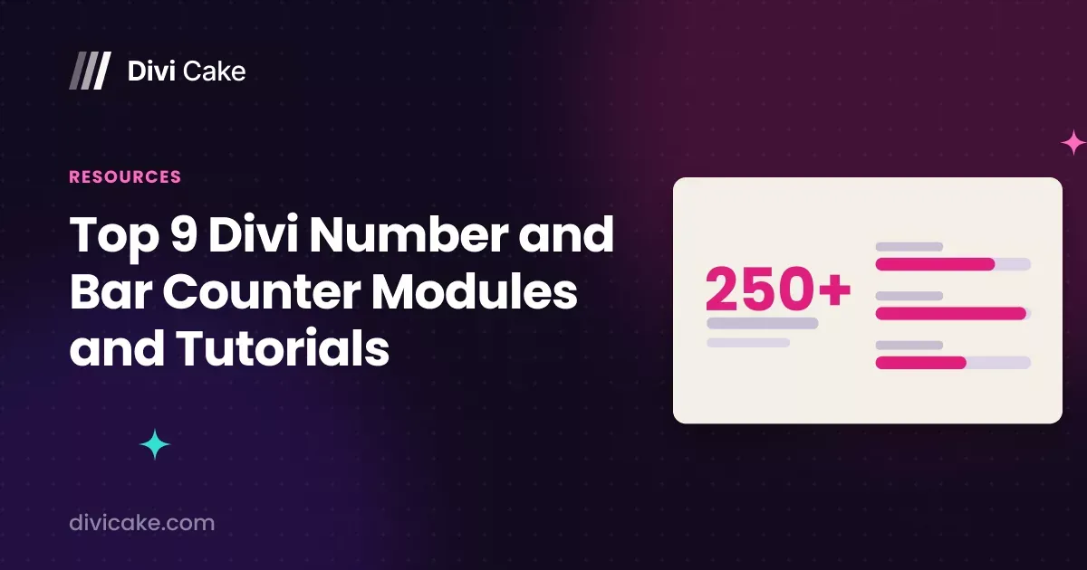 Top 9 Divi Number and Bar Counter Modules and Tutorials
