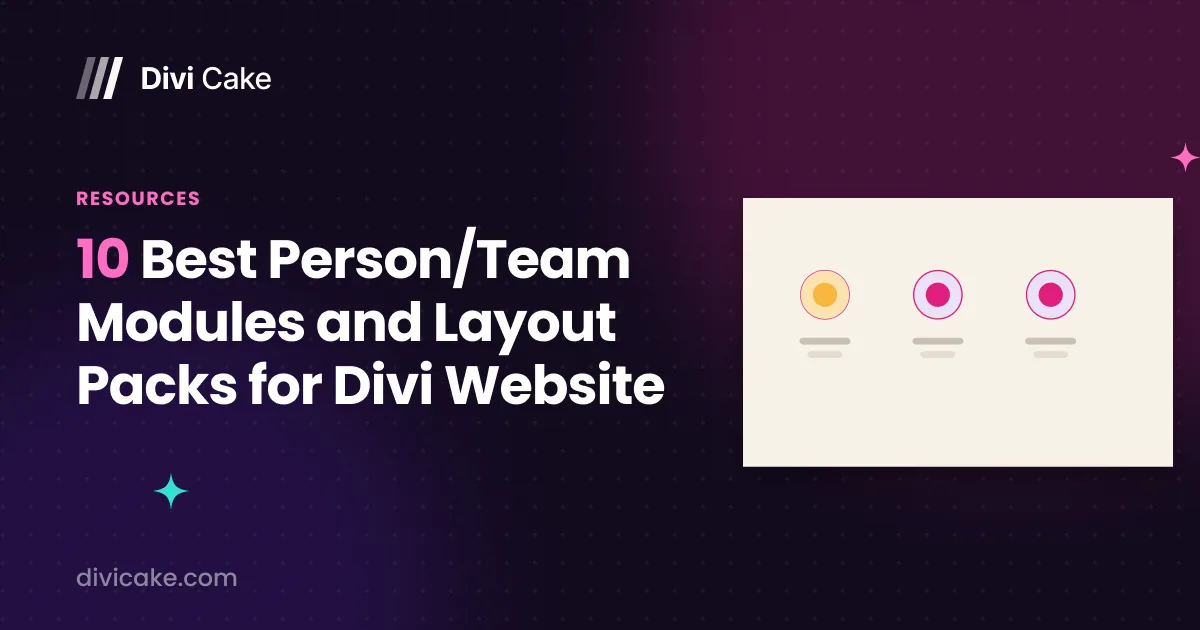 10 Best Person/Team Modules and Layout Packs for Divi Website