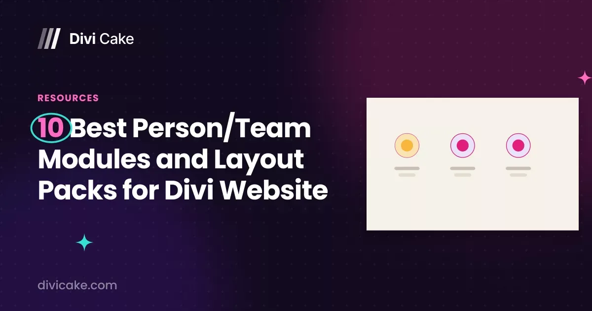 10 Best Person/Team Modules and Layout Packs for Divi Website