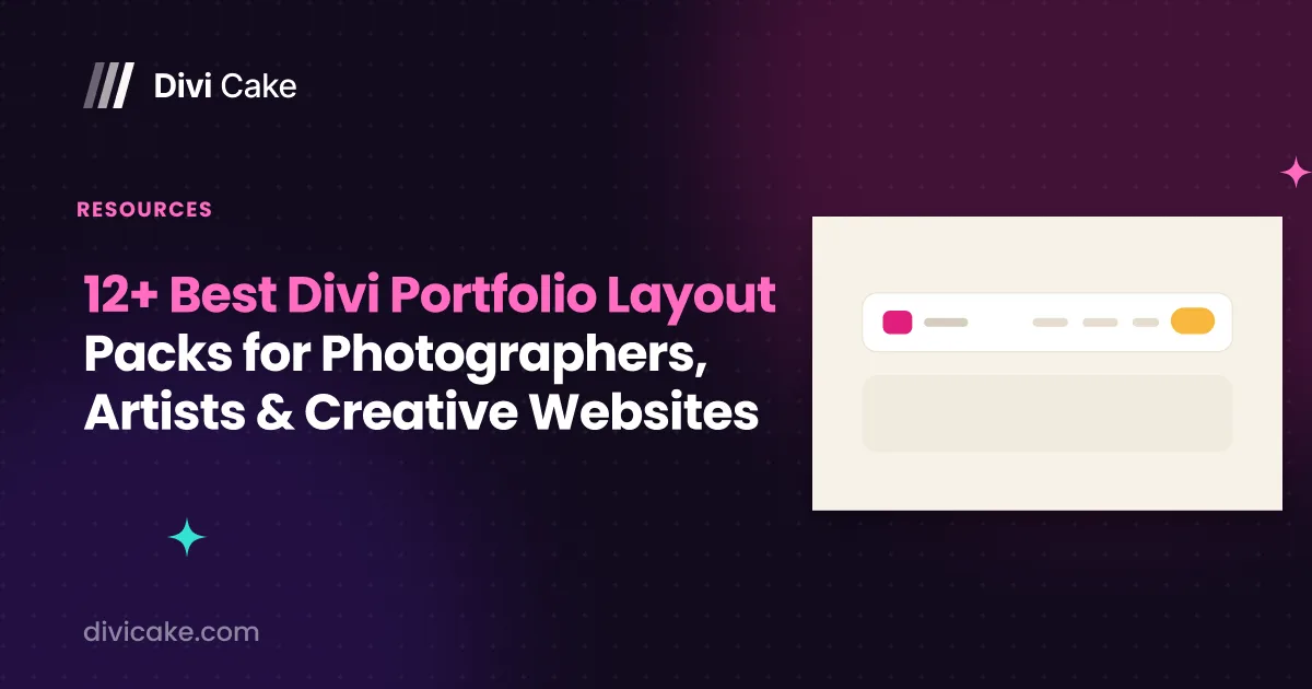 12+ Best Divi Portfolio Layout Packs for Photographers, Artists & Creative Websites