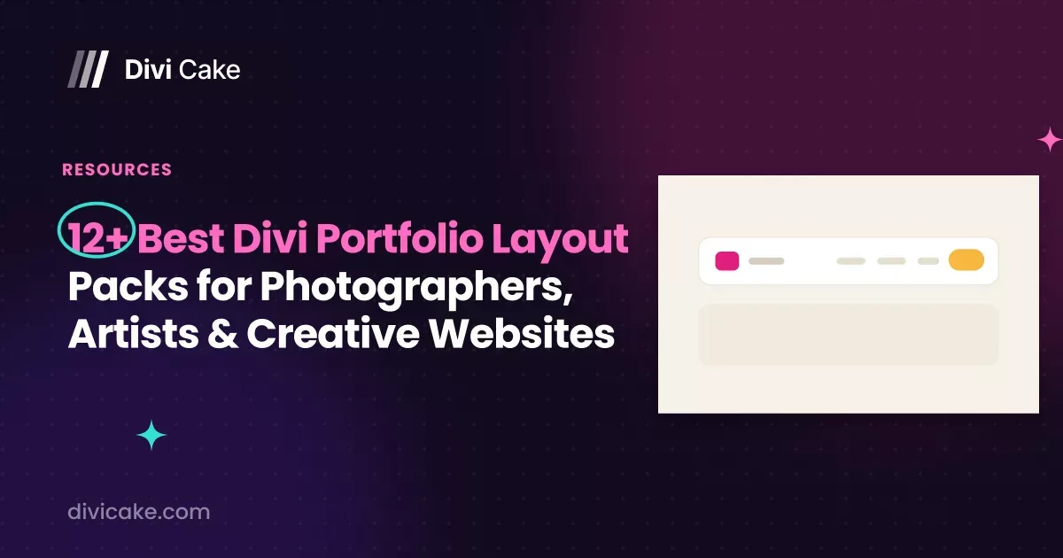 12+ Best Divi Portfolio Layout Packs for Photographers, Artists & Creative Websites