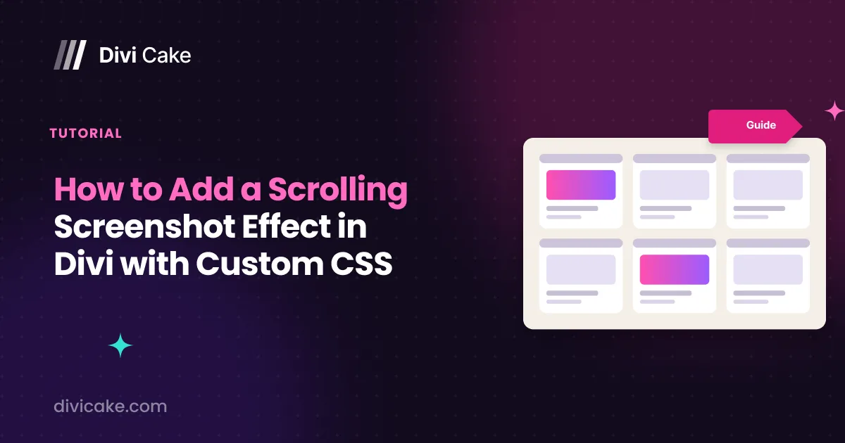 How to Add a Scrolling Screenshot Effect in Divi with Custom CSS
