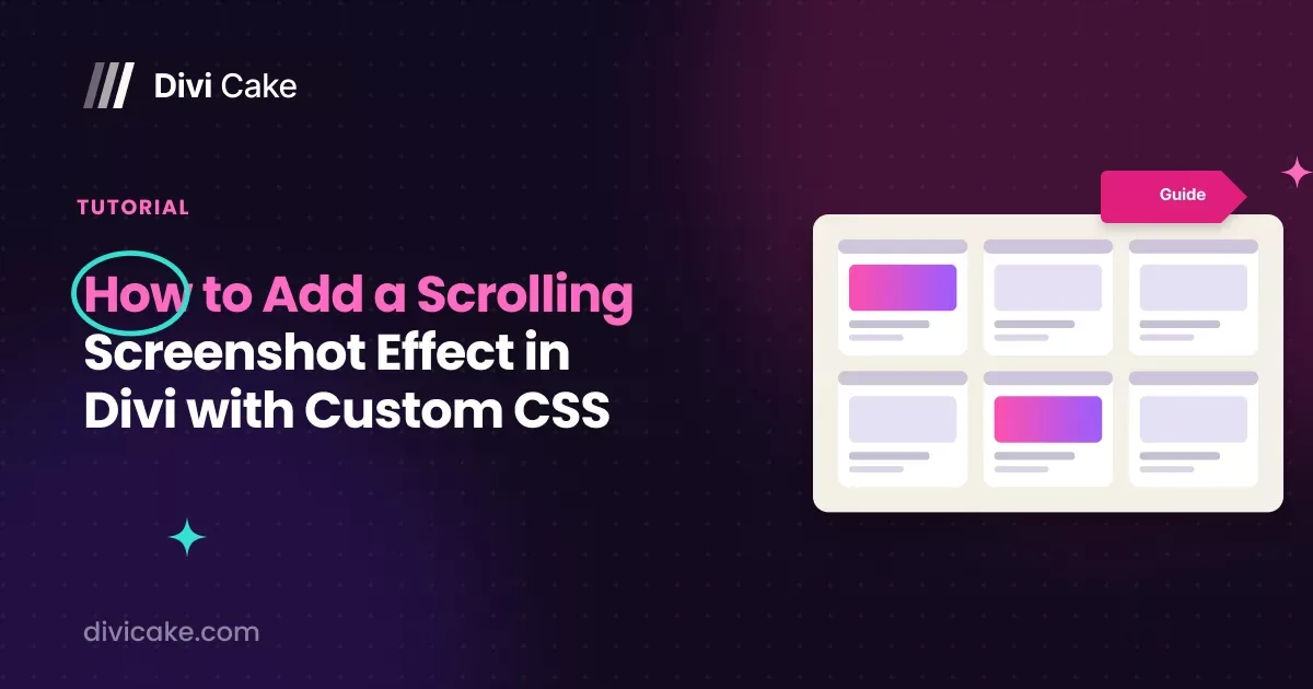 How to Add a Scrolling Screenshot Effect in Divi with Custom CSS