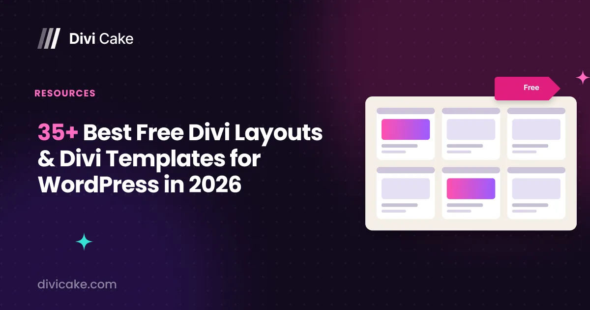 35+ Best Free Divi Layouts & Divi Templates for WordPress in 2026