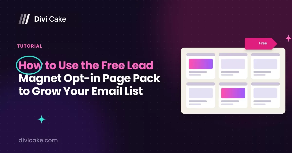How to Use the Free Lead Magnet Opt-in Page Pack to Grow Your Email List
