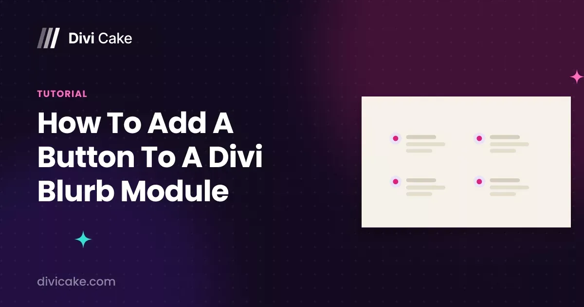 How To Add A Button To A Divi Blurb Module