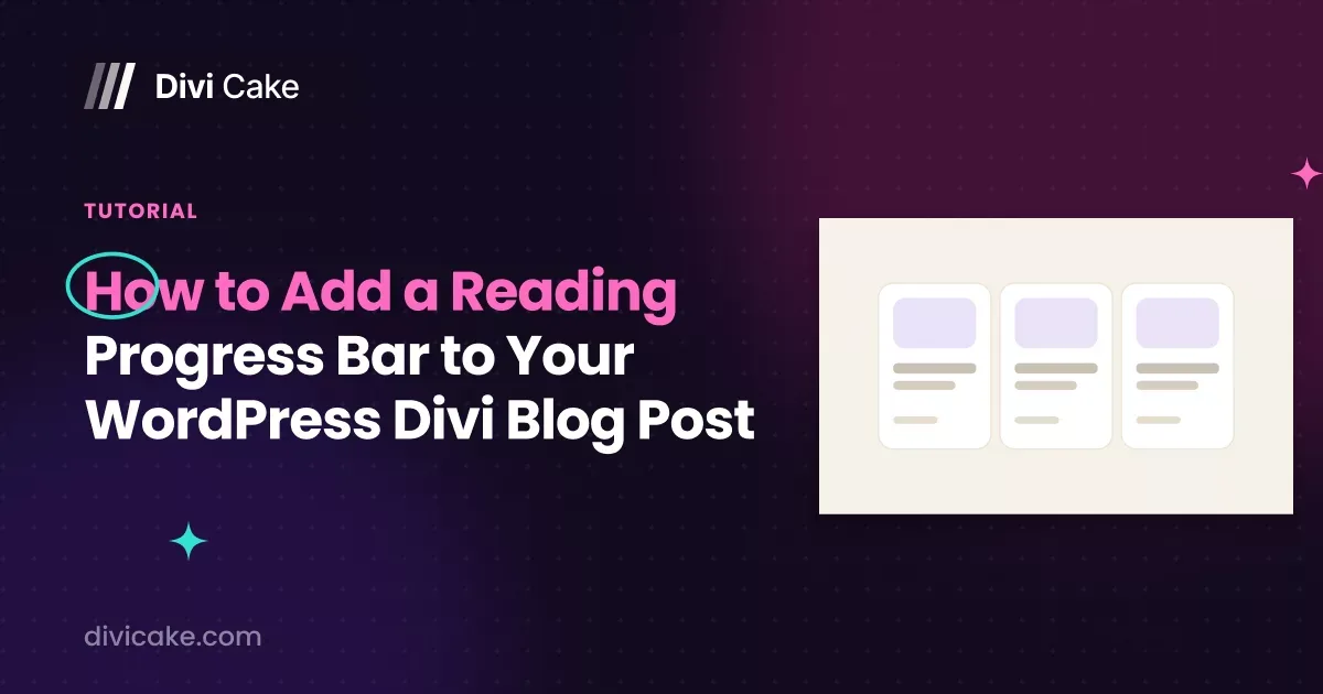 How to Add a Reading Progress Bar to Your WordPress Divi Blog Post