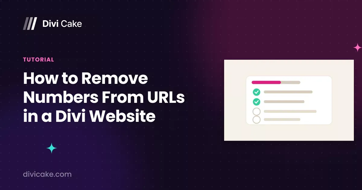 How to Remove Numbers From URLs in a Divi Website