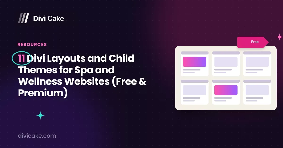 11 Divi Layouts and Child Themes for Spa and Wellness Websites (Free & Premium)
