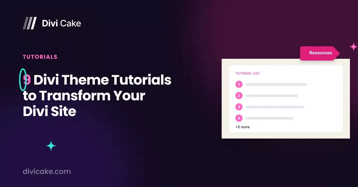 9 Divi theme tutorials to transform your Divi site
