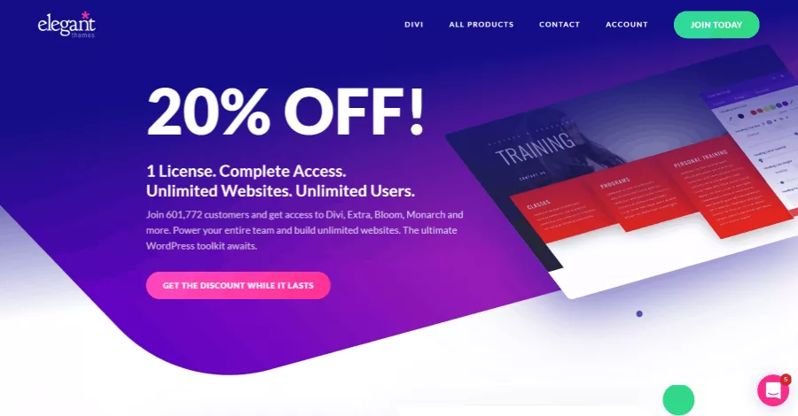 Divi Pricing and Discounts