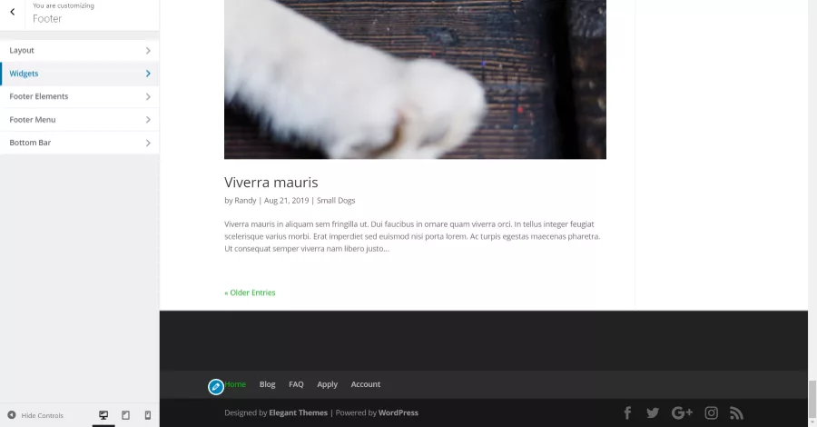 Headers and Footers before the Theme Builder