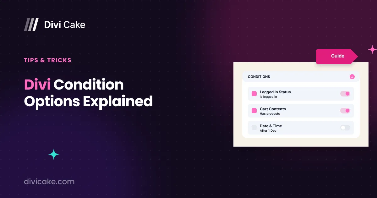 Divi Condition Options Explained