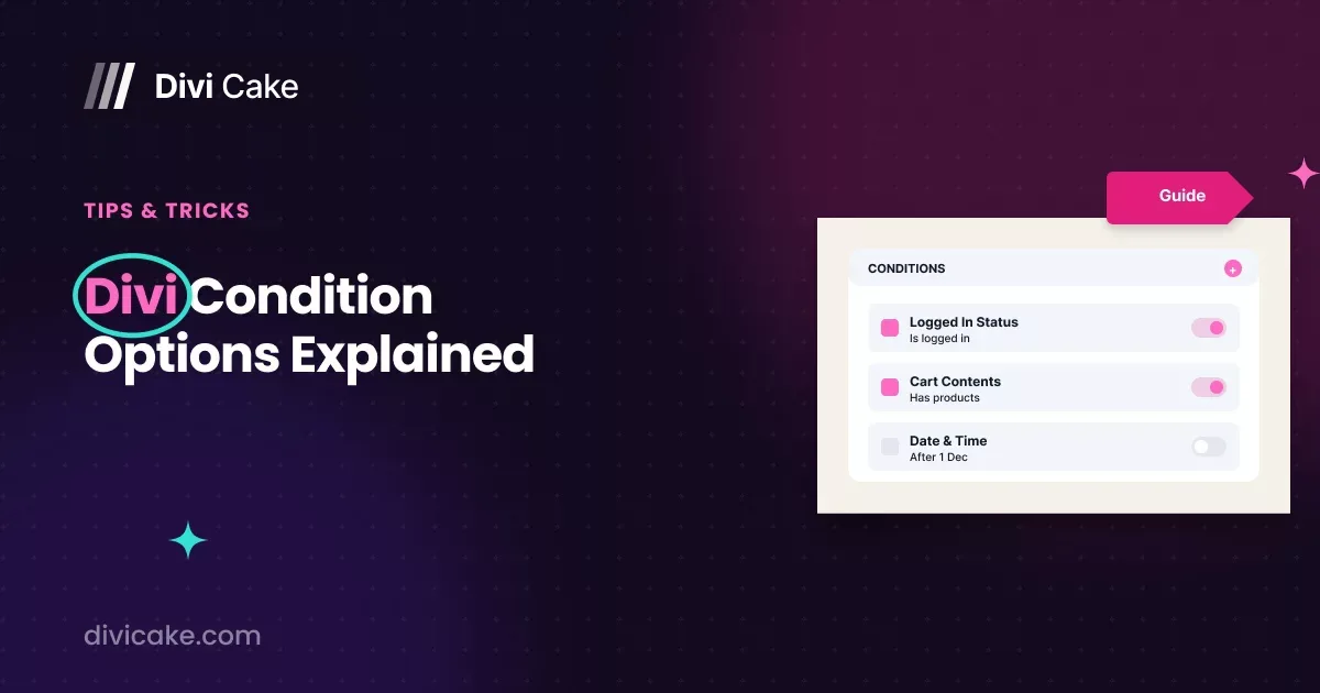 Divi Condition Options Explained