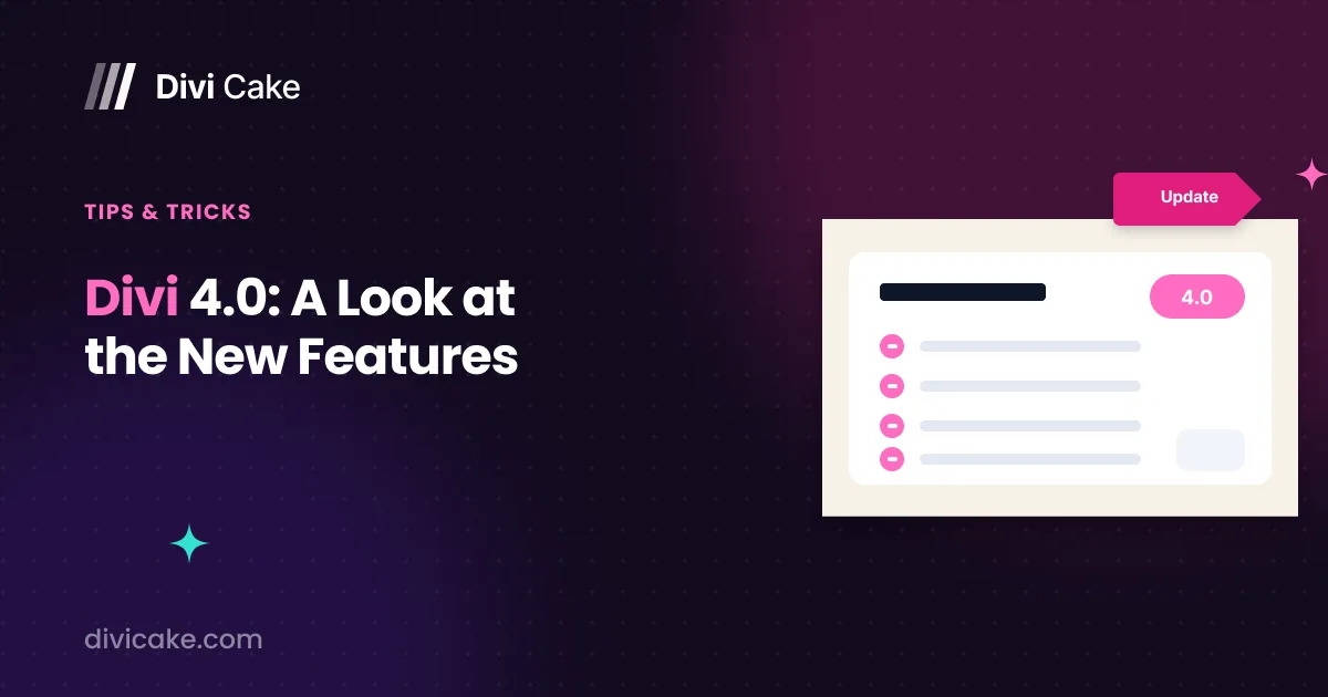 Divi 4.0 - A Look at the New Divi Features