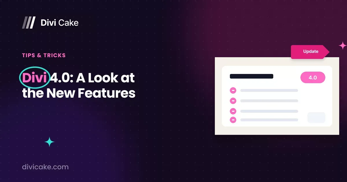 Divi 4.0 - A Look at the New Divi Features