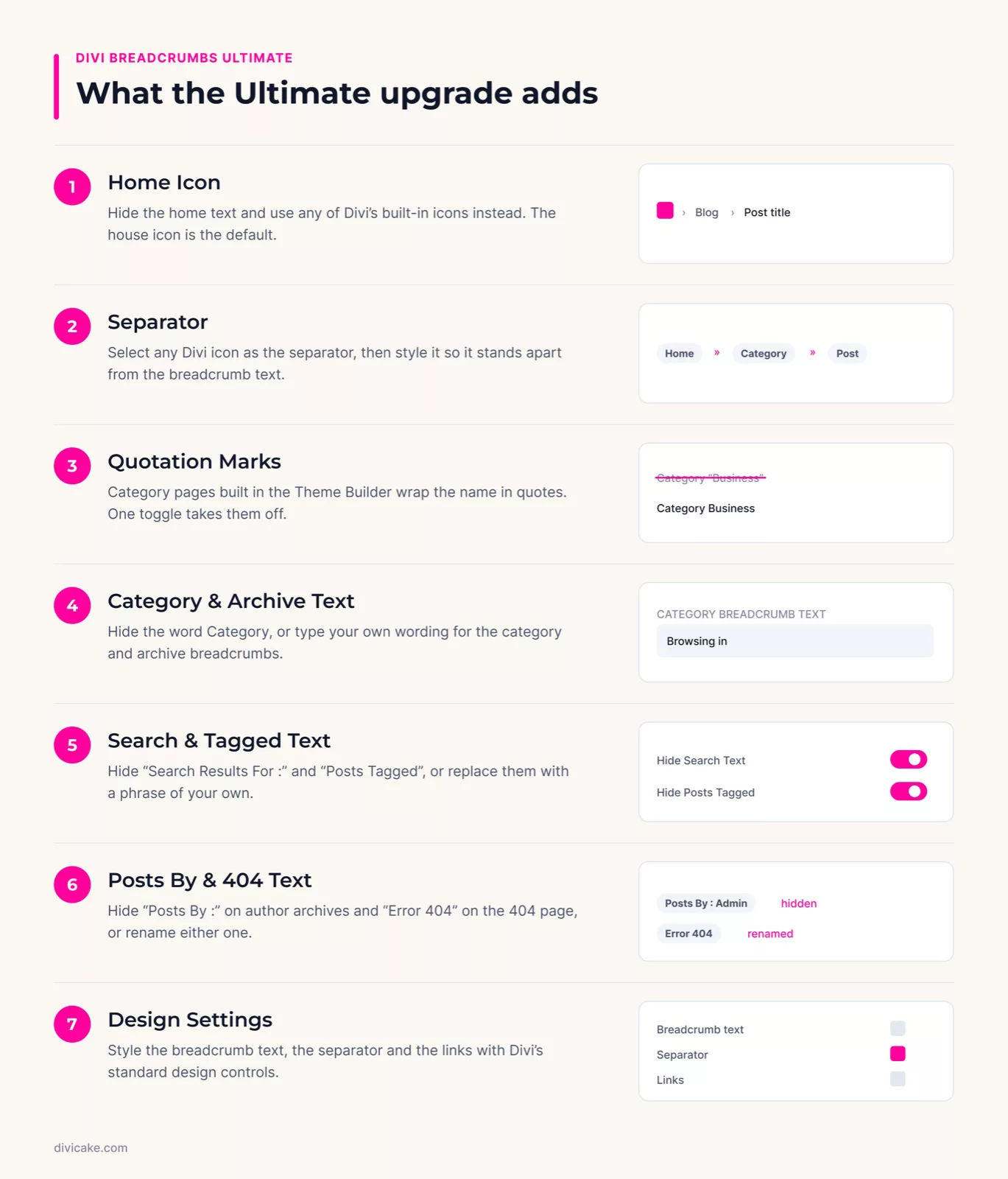 What the Divi Breadcrumbs Ultimate upgrade adds, at a glance