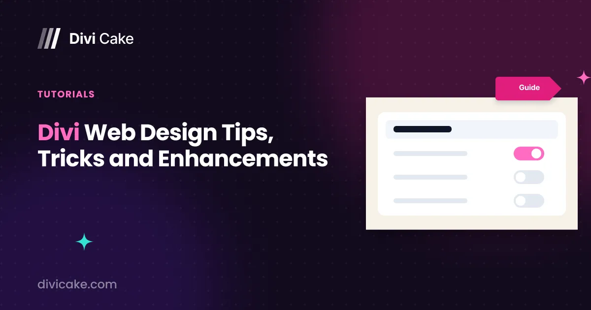 Divi Web Design Tips, Tricks, and Enhancements