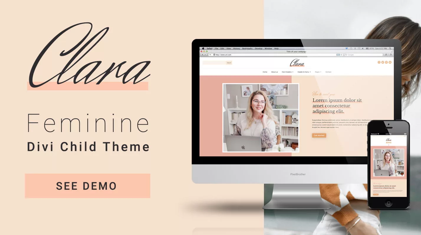 Clara by Mark Hendriksen on the Divi Marketplace