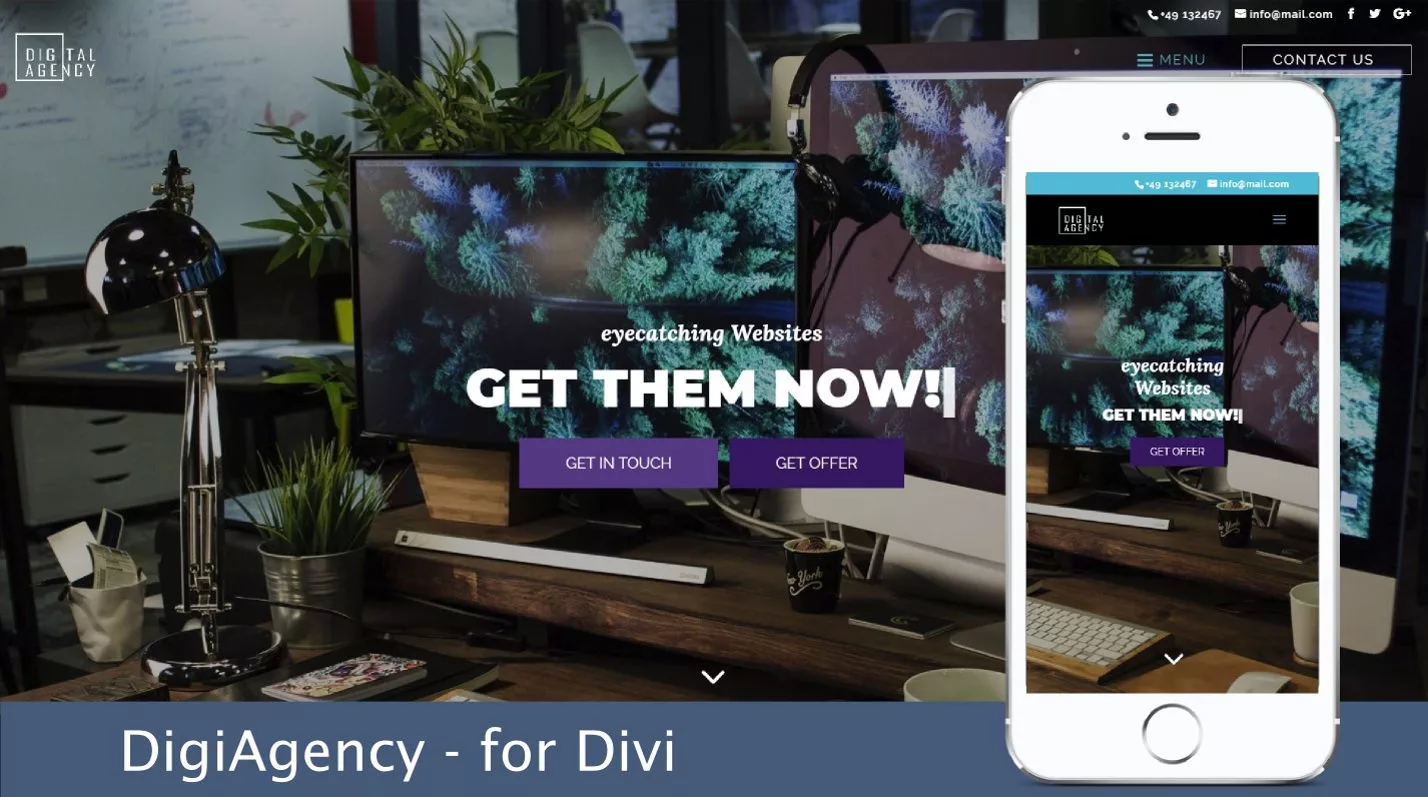 Digital Agency Child Theme by Divi Wordpressguru on the Divi Marketplace