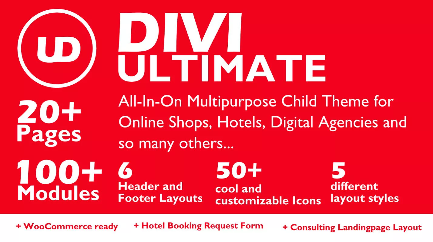 Divi Ultimate All-In-One Child Theme by Divi Wordpressguru on the Divi Marketplace
