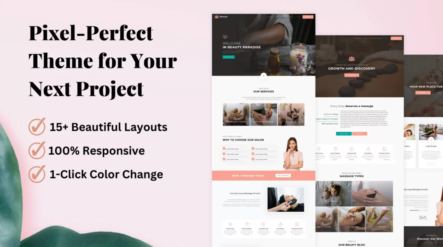 Massage & SPA by Richard Pruzek on the Divi Marketplace