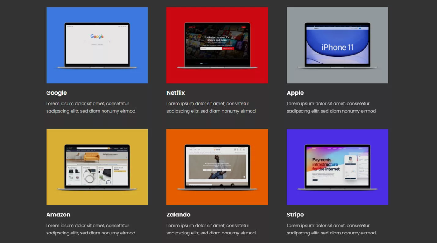Portfolio Layout by Daniel Voelk on the Divi Marketplace
