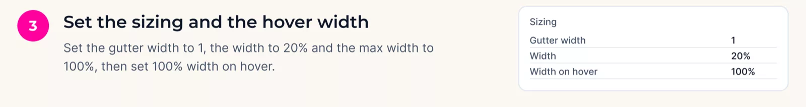 Set the sizing and the hover width - step 3 of How to Create a Reveal Image Effect in Divi