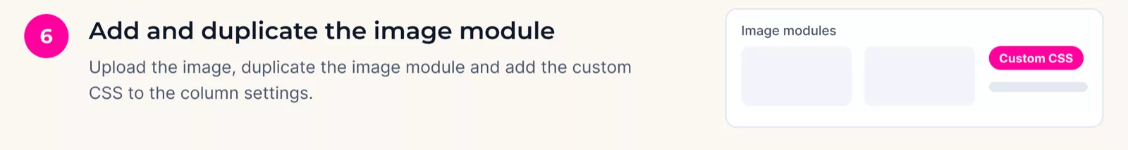 Add and duplicate the image module - step 6 of How to Create a Reveal Image Effect in Divi