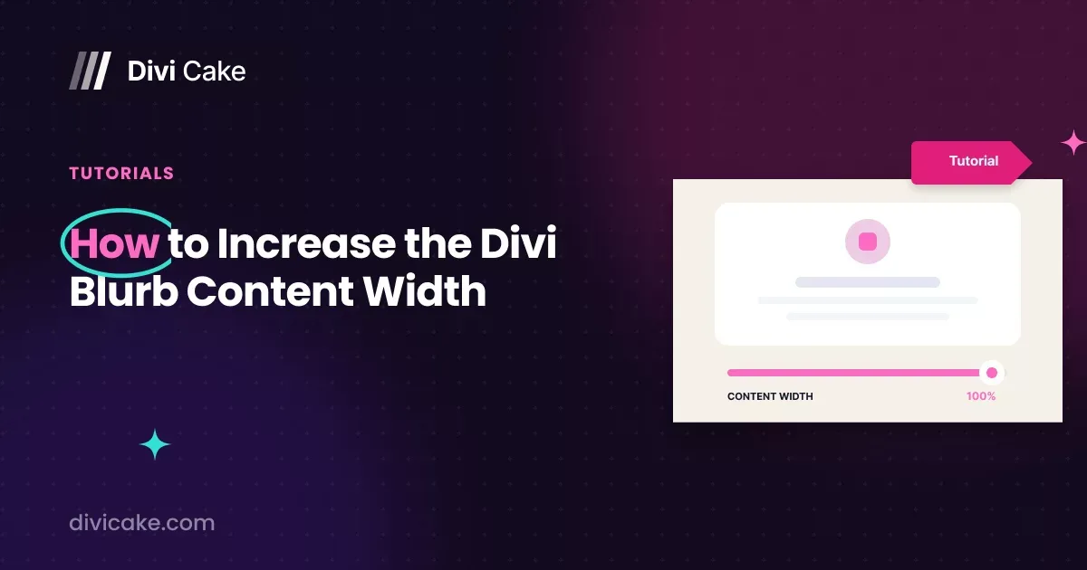 How To Increase The Divi Blurb Content Width