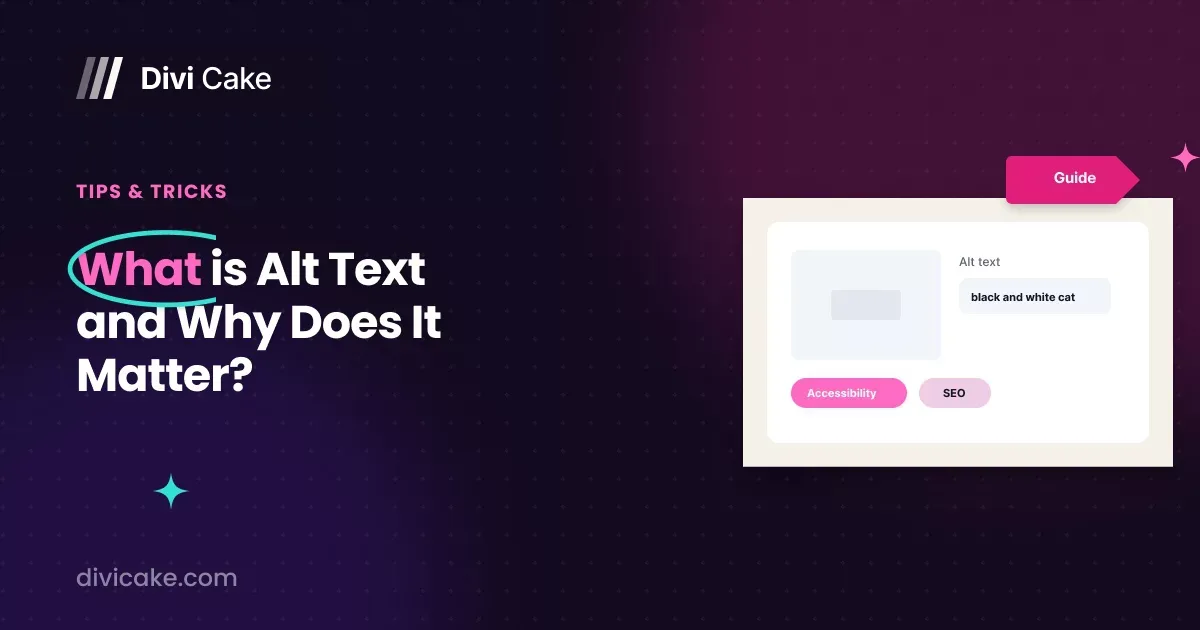 What is alt text and why does it matter for SEO and accessibility