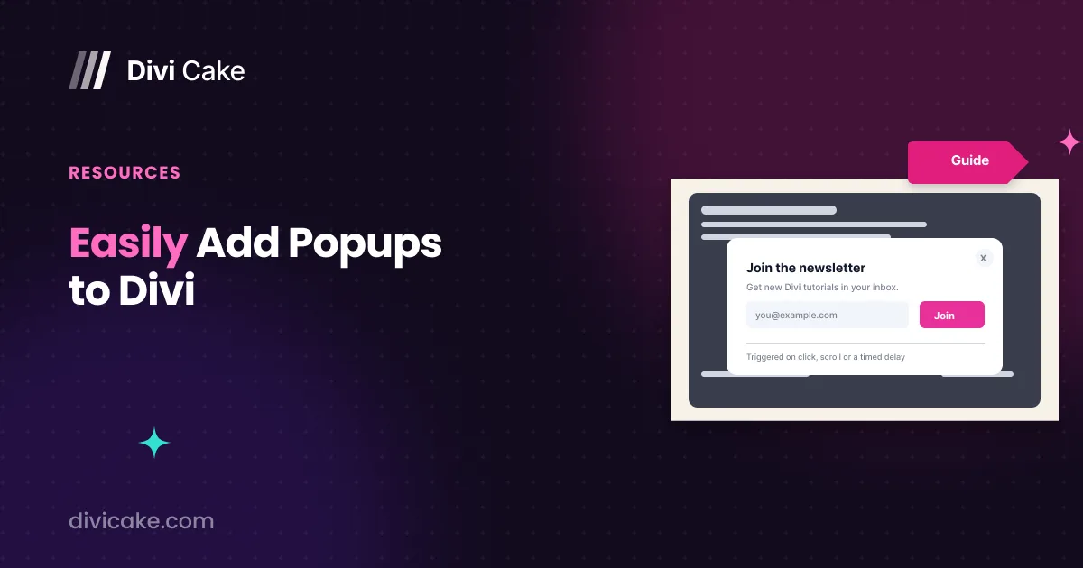 Easily Add Popups to Divi
