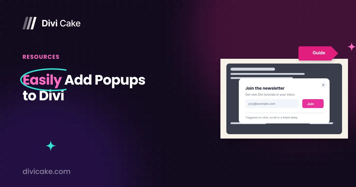 Easily Add Popups to Divi