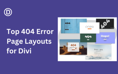 9 Top 404 Error Page Layouts for Divi in 2024 