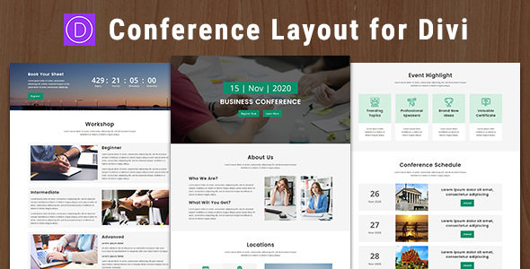 Meeto – Conference Divi Theme Layout on Divi Cake